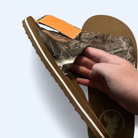 Realtree Men’s Camo Slide Sandals | Size S/M (Men’s 9–10) | New with Tags - Picture 4 of 5